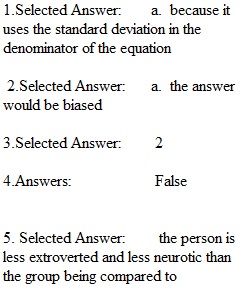 Chapter 5 - z Scores